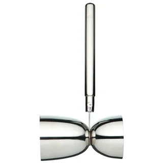 Bar Craft Jigger, doppelseitiger Messlöffel, Edelstahl, mit Griff, für Alkohol und Cocktails, jeweils 25 ml/50 ml Becher