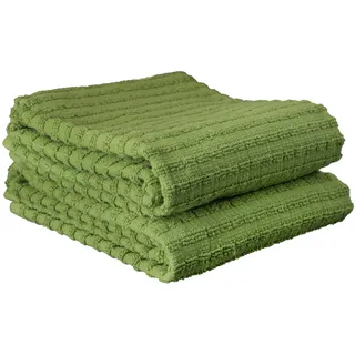 Ritz Royale Collection, Küchenhandtuch-Set, 100% gekämmte Frottee-Baumwolle, Sehr saugfähig, Übergroß, 71,1 x 45,7 cm, 2 Stück, Einfarbig, Kaktusgrün