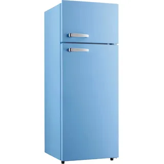 GK210-2 LB Retro-Kühl-Gefrierkombination (206 l, 1430 mm hoch, Blau)