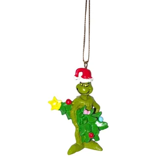 Grinch Weihnachtsbaum Deko 5cm Polyresin Hängefigur Grinch & Baum