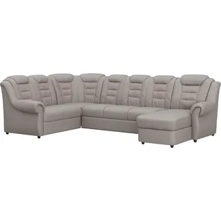 Home affaire Wohnlandschaft »Boston U-Form« mit hoher Rückenlehne, wahlweise mit Bettfunktion & Stauraum, beige