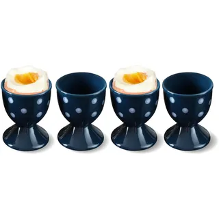 Cinf Keramik Eierbecher Weihnachten Ostern Geschenk Set von 4 Porzellan Halter Frühstück gekocht Kochen leicht zu reinigen Kindheitserinnerungen Küche