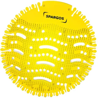 Urinaltabletten 12 Stück Urinal Screen für Urinal Lufterfrischer Spritzschutz gegen Gerüche für Toilette in Badezimmern Büros mit kostenlosen Handschuhen