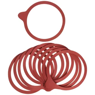 Weck Einkochringe aus hochwertigen Naturkautschuk - passend für Weck Gläser mit 100 mm Durchmesser - 10 Stück