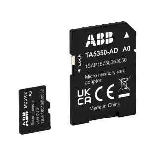 ABB MC5102 AC500-eCoV3,μSD Speicherkarte 8GB +SD-Adapter, für FW oder Program Update 1SAP180100R0002