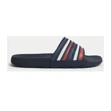 Mens M&S Collection Pool Sliders - Navy Mix, Navy Mix - 7