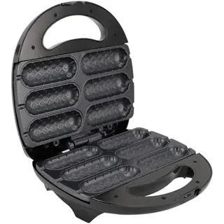 6 Corn Dog Waffle Maker, 850W Schnellheizung Automatisch Anti -Stick Kommerzieller Waffelmacher, Hot -Dog -Maschine | Waffel -Stickhersteller | Hot Dog Maker für Party Restaurant