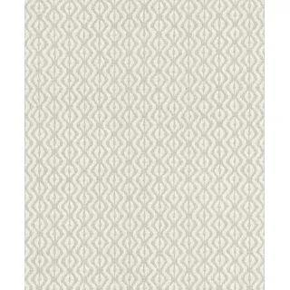 Rasch Textil Rasch Tapete 410679 - Vliestapete mit mediterranem Ikat Muster in Grau-Weiß mit textiler Optik - Kollektion: Beachhouse