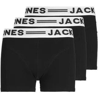 JACK & JONES Boxershorts schwarz/weiß 140 3er Pack