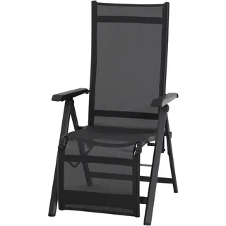 Siena Garden Relaxsessel Tesoro 72 x 60,5 x 111 cm anthrazit