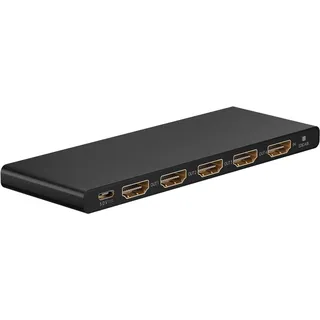 goobay HDMI Splitter 1 auf 4, 4K @ 60 Hz) Switch Box