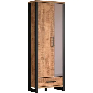 trendteam Elda Garderobenschrank 73 x 39 x 195 cm schwarz