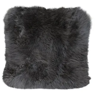 Heitmann-Felle Lammfell-Kissen 40 x 40 cm Grau