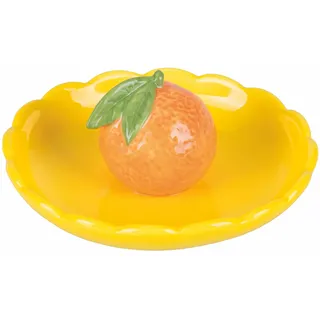 Villa d'Este Home Tivoli 2018 Obst-Life Mandarinen-Dekoteller, rund, 11,2 cm, Keramik