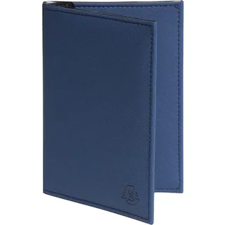 Exacompta - 5105222E – Kombitasche Auto Denim – 4 Schlitze – 2 transparente Hüllen – 14 x 10 cm – Farbe Blau