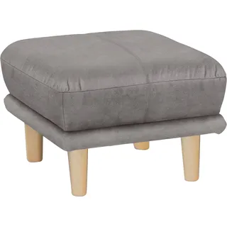 TRENDMANUFAKTUR Fußhocker "Cecilia", silber