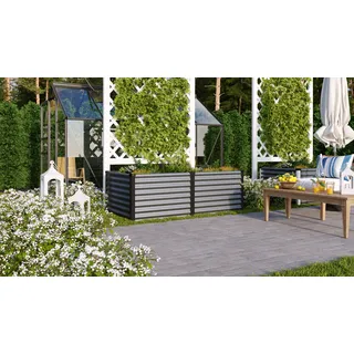 Vitavia Hochbeet 96 x 188 x 63 cm Grau