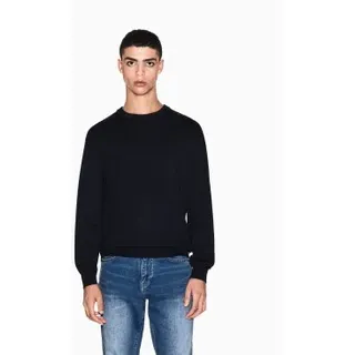 A|X Armani Exchange für Herren. XM001278AF10454UB101 Unverzichtbarer navyfarbener Pullover (XXL), Lässig, Viskose, Marine