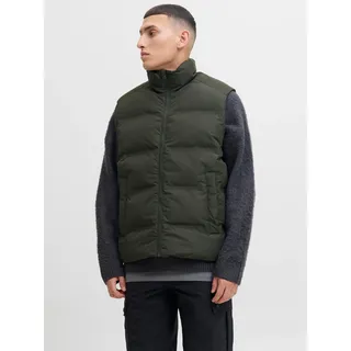 JACK & JONES Steppweste »JJESOHO BODYWARMER COLLAR SN«, grün