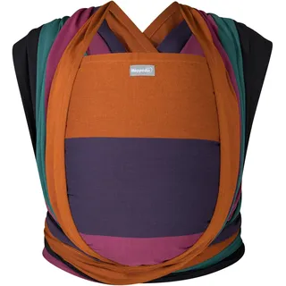 Hoppediz Babytragetuch gewebt ab Geburt, ergonomisches Tragetuch für Neugeborene und Kleinkinder, Baumwolle, Design TS Hamburg, 3,70 m