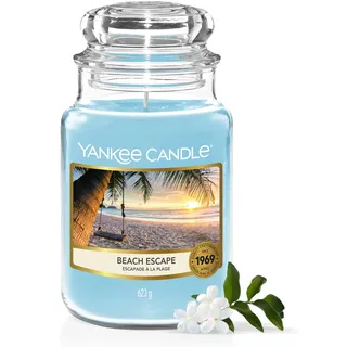Yankee Candle Beach Escape Duftkerze 623 g blau