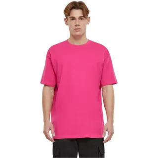 Urban Classics Herren Heavy Oversized Tee – Weites T-Shirt im Oversize Fit aus Baumwolle, schweres Jersey Shirt für Streetwear, Freizeit & entspannte Outfits,Hibiskuspink,4XL