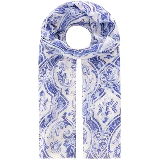 Zwillingsherz "Muster", modernes Muster, leichtes Material, blau,