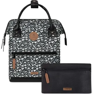 CABAIA Freizeitrucksack Rucksack mit Laptopfach Adventurer All Over Backpack 10L Catane schwarz - Schwarz