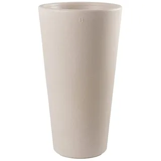 8 seasons Design Shining Classic Pot L, LED Pflanzkübel 39 x 70 cm (Sand), E27 Fassung inkl. Leuchtmittel in warmweiß, beleuchteter Pflanzkübel für innen + außen, Blumenkübel