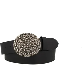 MGM Damen Gürtel 950-7512, Gr. 90, Schwarz (Schwarz)