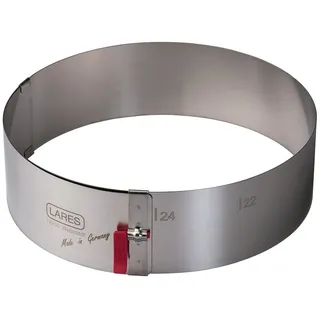 LARES Tortenring mit Klemmhebel 7cm Edelstahl (193885)