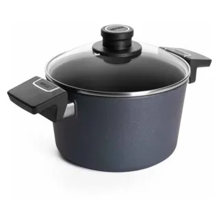 WOLL Diamond Lite Kochtopf, feste Griffe, Hitzebeständiger handgegossener Kochtopf mit kurzer Aufheizzeit, 1 Topf, Durchmesser: 28 cm
