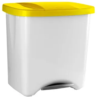 Denox 24160.102 Biomülleimer Mit Pedal 50l - Yellow - One Size
