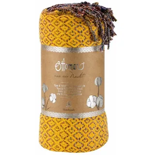 GREENDOOR Premium Hamam Tuch 100 x 200 cm gelb 1 St.