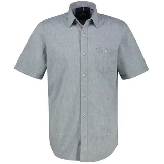 LERROS Kurzarmhemd, mit Brusttasche, blau