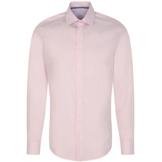 Seidensticker Herren Slim Fit Langarm Hemd, Rosa, 44