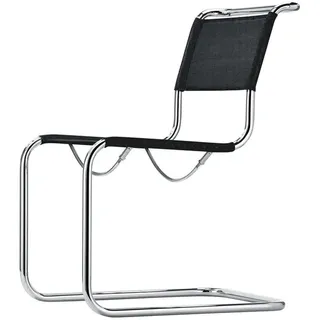 Thonet Freischwinger S33 schwarz, Designer Mart Stam, 49x85x66 cm