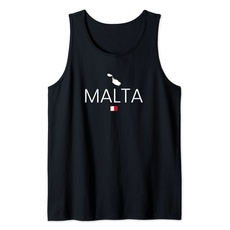 Malta Wandern Backpacking Maltesische Flagge Urlaub Souvenir Tank Top
