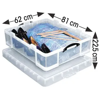 Really Useful Box Aufbewahrungsbox 81 x 62 x 22,5 cm 1-tlg. transparent