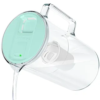 Wessper wasserfilter Kanne Glas mit LED-Anzeige 3L, filter Classic - Minze