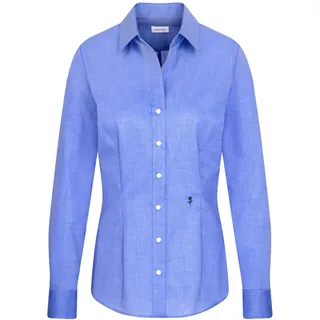 Seidensticker Damen Bluse - Hemdbluse - Kelchkragenbluse - Klassisch - Elegant - Bügelleicht - Slim Fit - Kurzarm - Uni - 100% Baumwolle