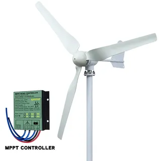 Windkraftgenerator, 3 Blätter, niedrige Anlaufgeschwindigkeit, 3 kW Windkontrolle, 12V - Weiß