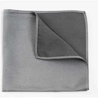 MONTI Einstecktuch »RENZO« aus reiner Seide mit eleganter Twill-Struktur – 30 x 30 cm, grau