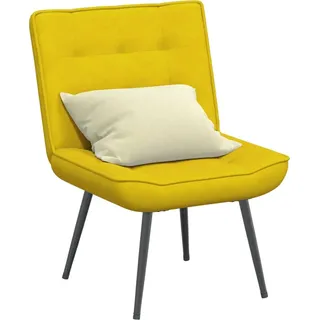 Relaxsessel Gelb 64x74x84 cm Samt - Gelb