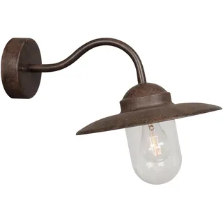 Nordlux Außenwandleuchte Edelstahl 27,0 cm E27 IP54 braun