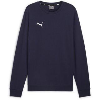 Puma teamGOAL Casuals Crew Neck Sweat, Herren Pullover, PUMA Navy-PUMA White,