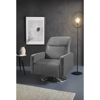 sit&more Drehsessel Gizeh Federkern 78 x 86 x 100 cm Grau