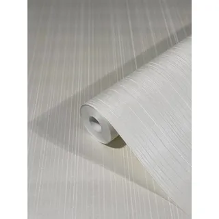 Glööckler Vliestapete Imperial Uni Streifen Weiß