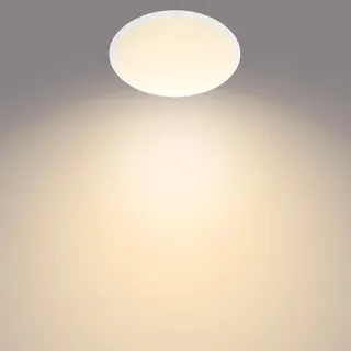 Philips Funktional Canaval Deckenleuchte, 12 W, LED, Nicht austauschbare(s) Leuchtmittel, 1200 lm, IP44, Weiß - Weiß