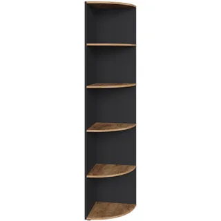 Vicco Eckregal 40 x 40 x 180,6 cm Anthrazit/Goldkraft Eiche